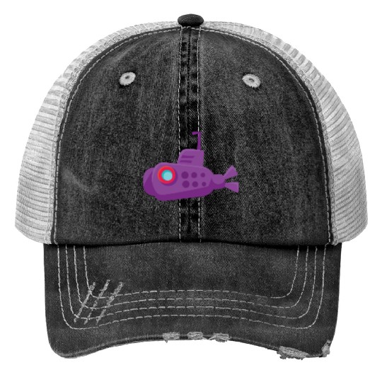 submarine Print Trucker Hats