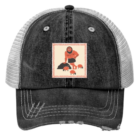 Cyclops Print Trucker Hats