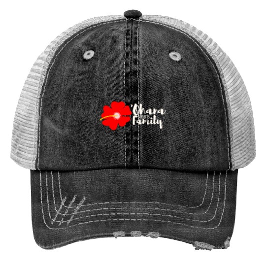 Ohana Means Family Print Trucker Hats