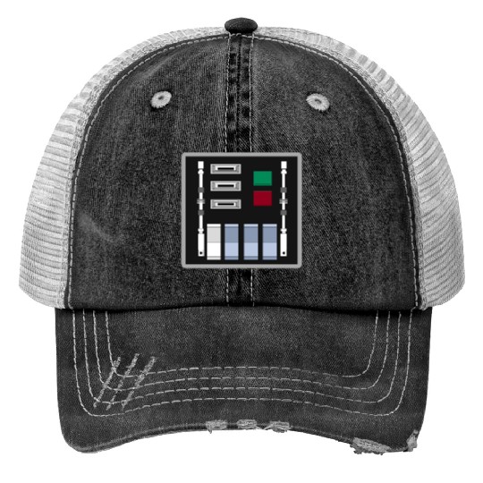 Darth Vader Control Panel - A New Hope Print Trucker Hats
