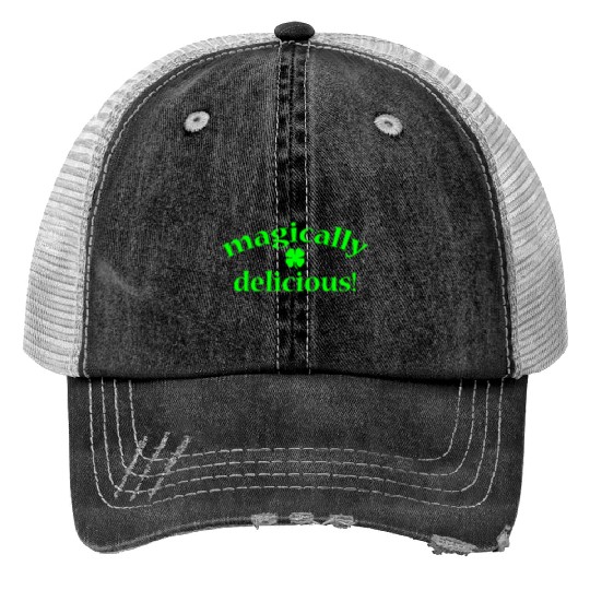 magically delicious Irish Print Trucker Hats