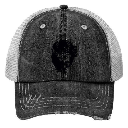 JESUS CROWN OF THORNS Print Trucker Hats