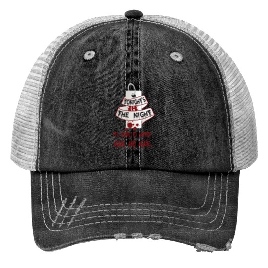 Dexter Blood Night Print Trucker Hats