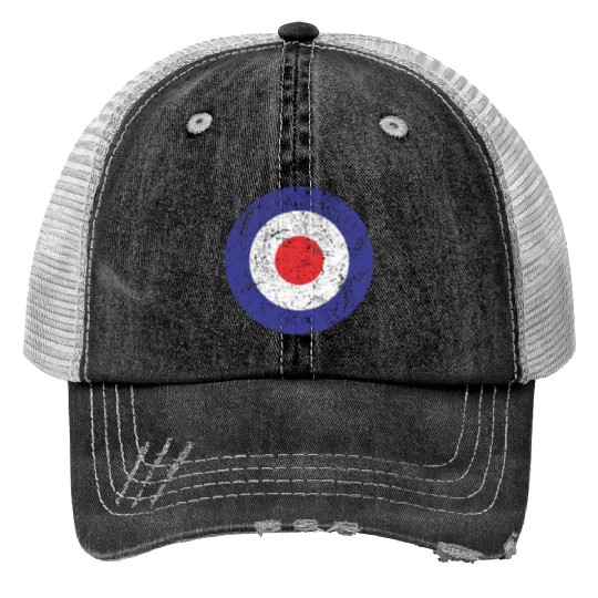 Royal Air Force World War II Spitfire Logo Retro Print Trucker Hats
