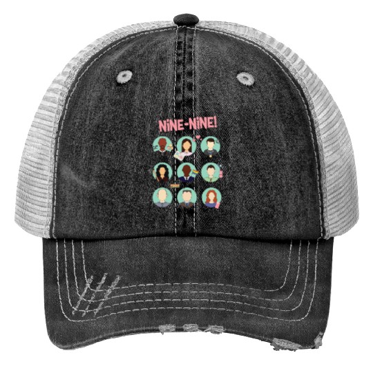 Brooklyn Nine - Nine Squad Print Trucker Hats
