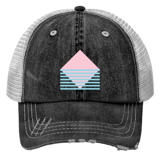 Ocean Mountain Print Trucker Hats