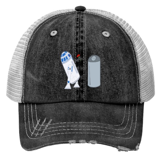 Confused R2D2 Print Trucker Hats