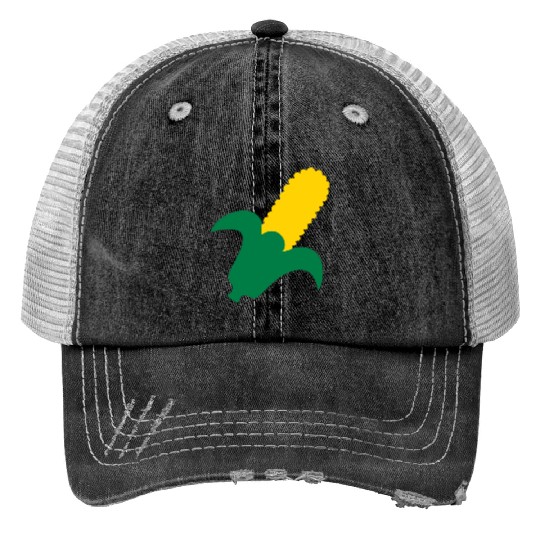 corn corncob farmer farming vegetable food gift Print Trucker Hats