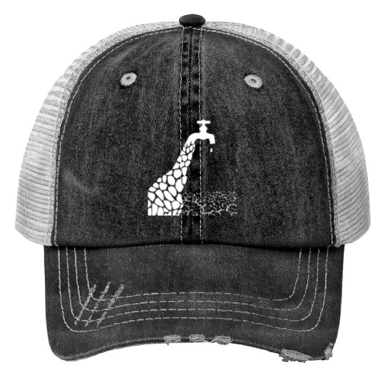 climate change nature conservation africa giraffe Print Trucker Hats