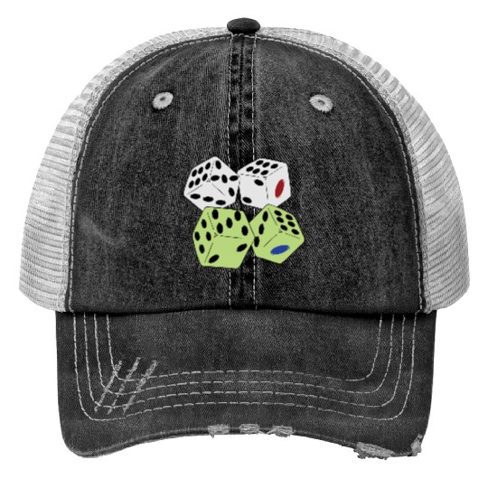 roll ludo dice Print Trucker Hats