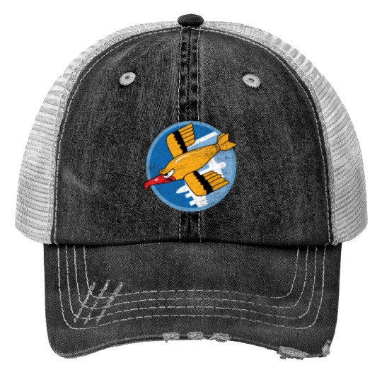 WW2 91st Bomb Squadron Soaring Bird Patch Print Trucker Hats