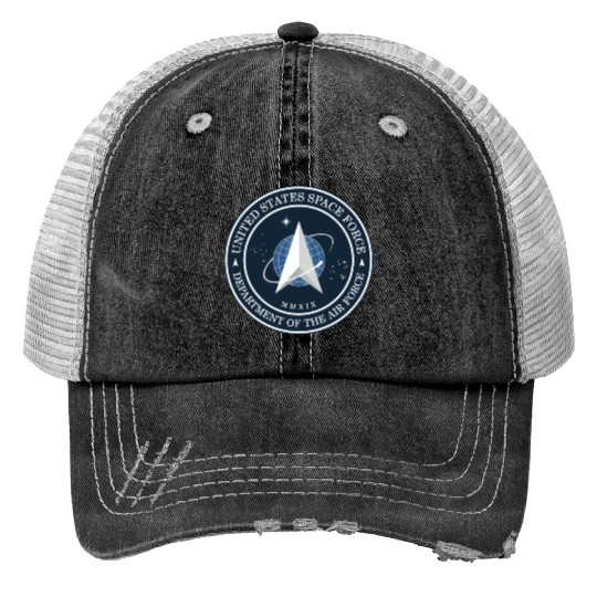 New Space Force Logo 2020 USSF Print Trucker Hats