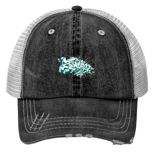 Graffiti Splash Print Trucker Hats