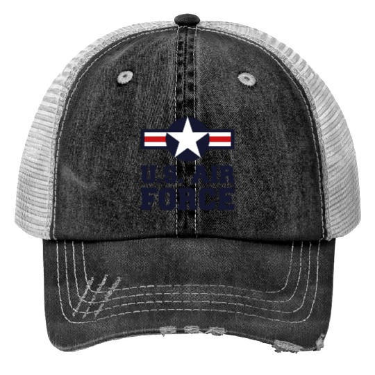 us air force Print Trucker Hats