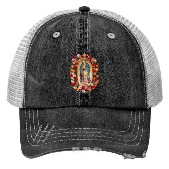 Our Lady Of Guadalupe Mexico Virgin Mary Tilma Pro Print Trucker Hats
