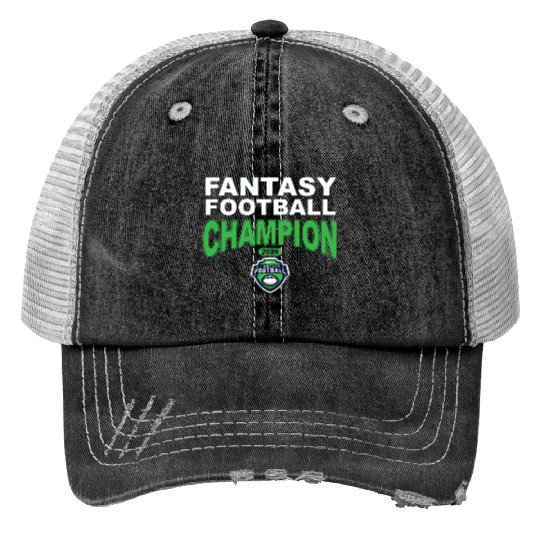 ESPN Fantasy Football Champion 2020 V3 1765 Print Trucker Hats