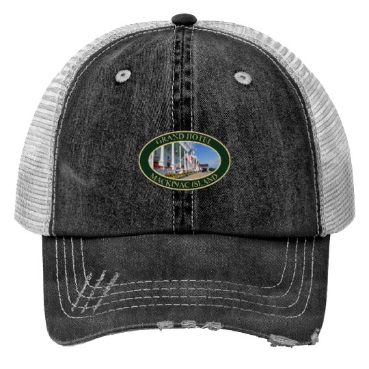 Grand Hotel on Mackinac Island, Michigan Print Trucker Hats