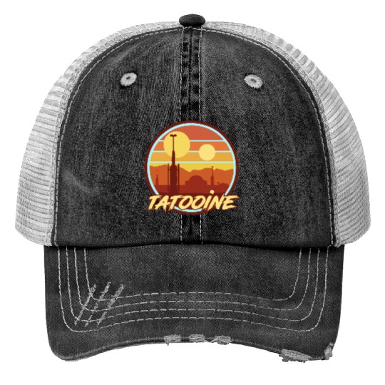 TATOOINE HOLIDAY Print Trucker Hats