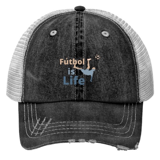 Football is life Print Trucker Hats