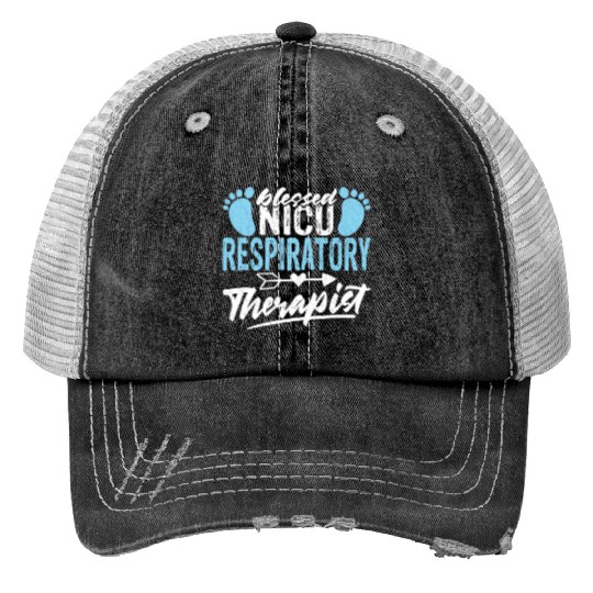 Blessed NICU Respiratory Therapist - Awesome RT Print Trucker Hats