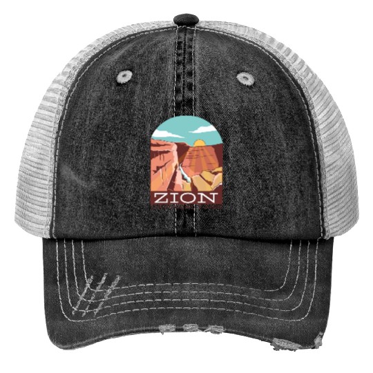 Zion National Park Zion National Park gift inspira Print Trucker Hats