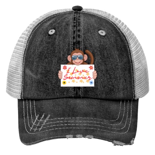 Summer Print Trucker Hats