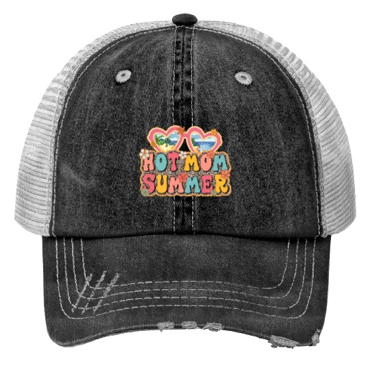 Hot Mom Summer sublimation Print Trucker Hats
