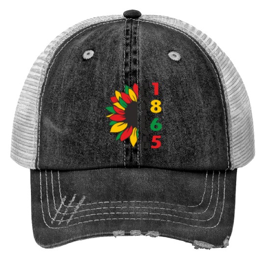 Juneteenth Day 1865, Freedom Day America African Print Trucker Hats