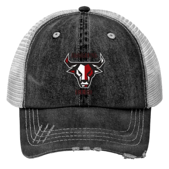 Raging Bull Brave and Valiant Fearless Print Trucker Hats
