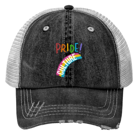 Pride pop art - lgbt community Print Trucker Hats