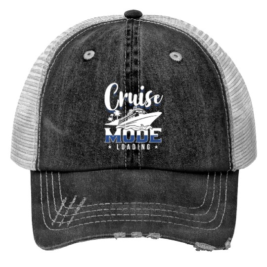 Cruise Gift Cruising Print Trucker Hats