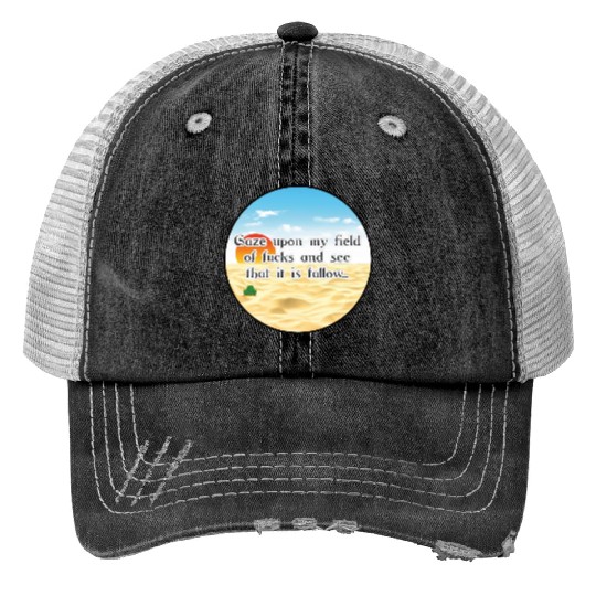 No Fucks Given I Dont Care Fuck Off No F*cks Cacti Print Trucker Hats