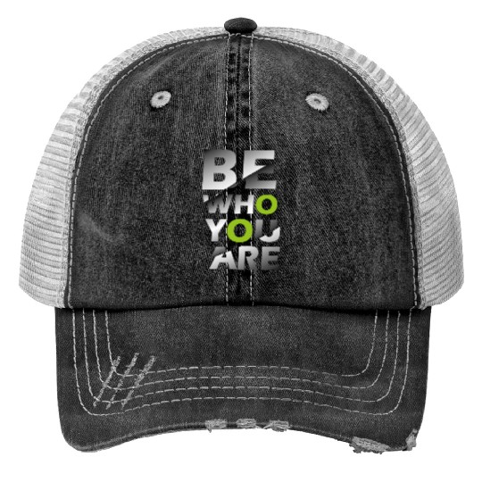 Me vs Me I am My Own Competition Motivational Print Trucker Hats