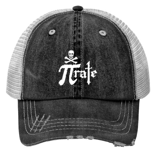 Funny Pirate Pi Symbol Print Trucker Hats Nerd Math Geek PI Day