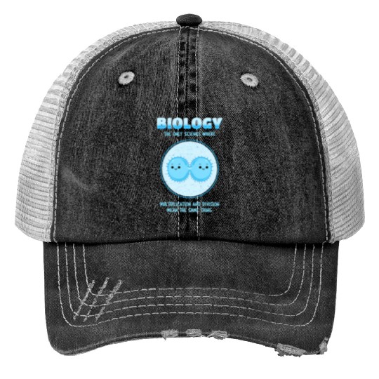 Biology Major Teacher Student Science Geek Biologi Print Trucker Hats