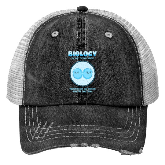 Biology Major Teacher Student Science Geek Biologi Print Trucker Hats