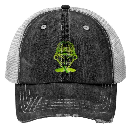 Surprising green space Print Trucker Hats