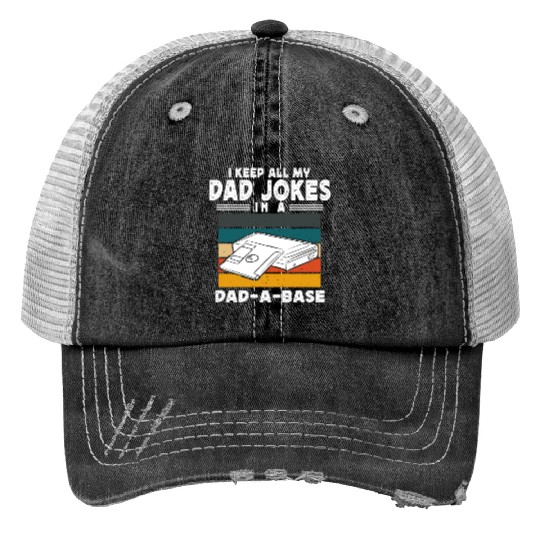 Dad Joke Data Scientist Pun Computer Science Print Trucker Hats