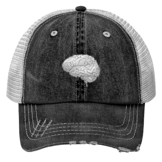 Human Anatomy Brain Print Trucker Hats