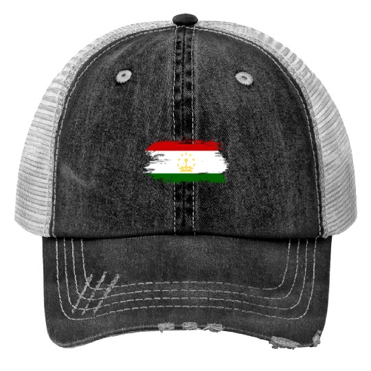 Tajikistan flag Print Trucker Hats