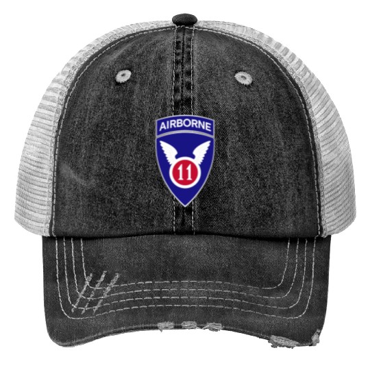11th Airborne Division DUI wo Txt X 300 Print Trucker Hats