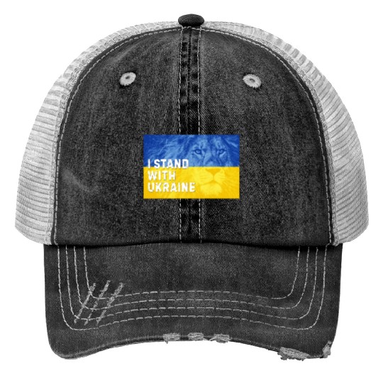 Ukraine Independence Day. I Stand with Ukraine Print Trucker Hats