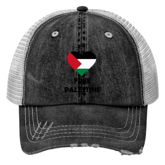 free palestine Print Trucker Hats