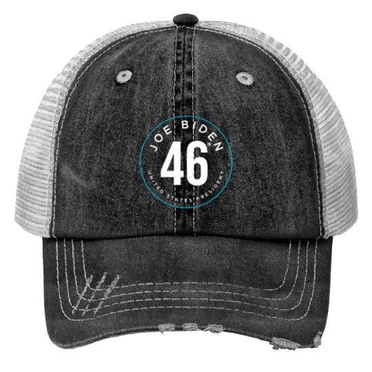 Joe Biden Victory 46 President Print Trucker Hats