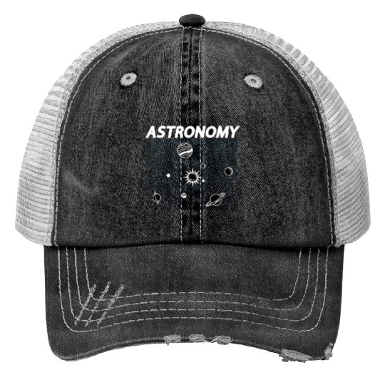 Astronomy Lovers Space Stars Universe Science Print Trucker Hats