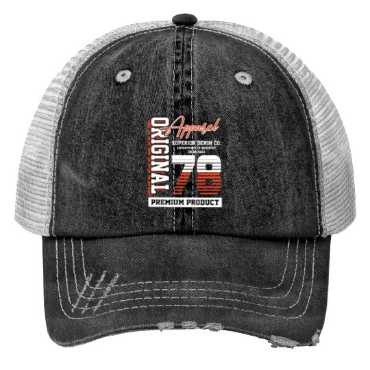 1978 Vintage Birthday Vintage Gift Retro Print Trucker Hats