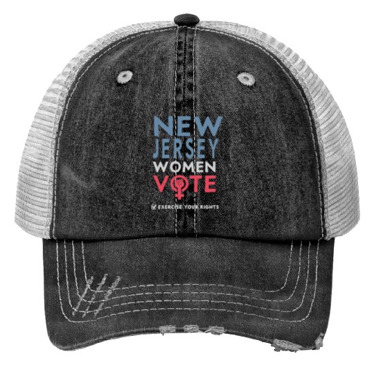 New Jersey Women Vote Voter 2022 Election Print Trucker Hats