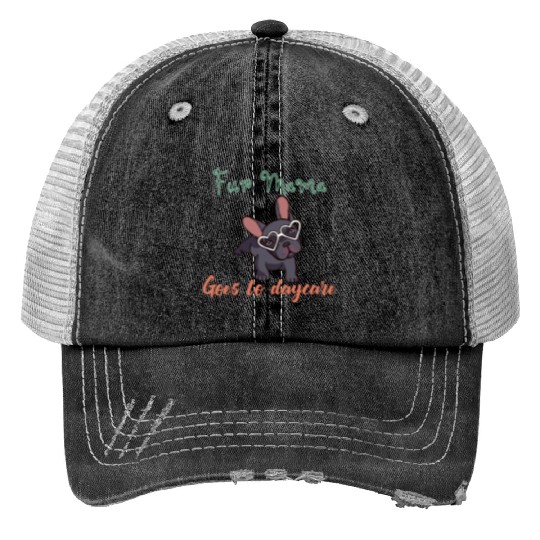 Mom's Dog ,Fur Kids, Fur baby Print Trucker Hats