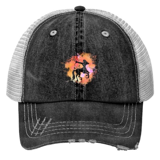 Sagittarius Zodiac Print Trucker Hats