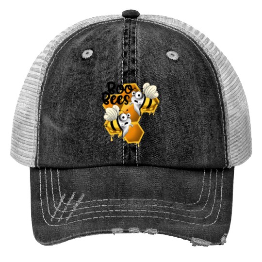 Honey Boo Bees Print Trucker Hats